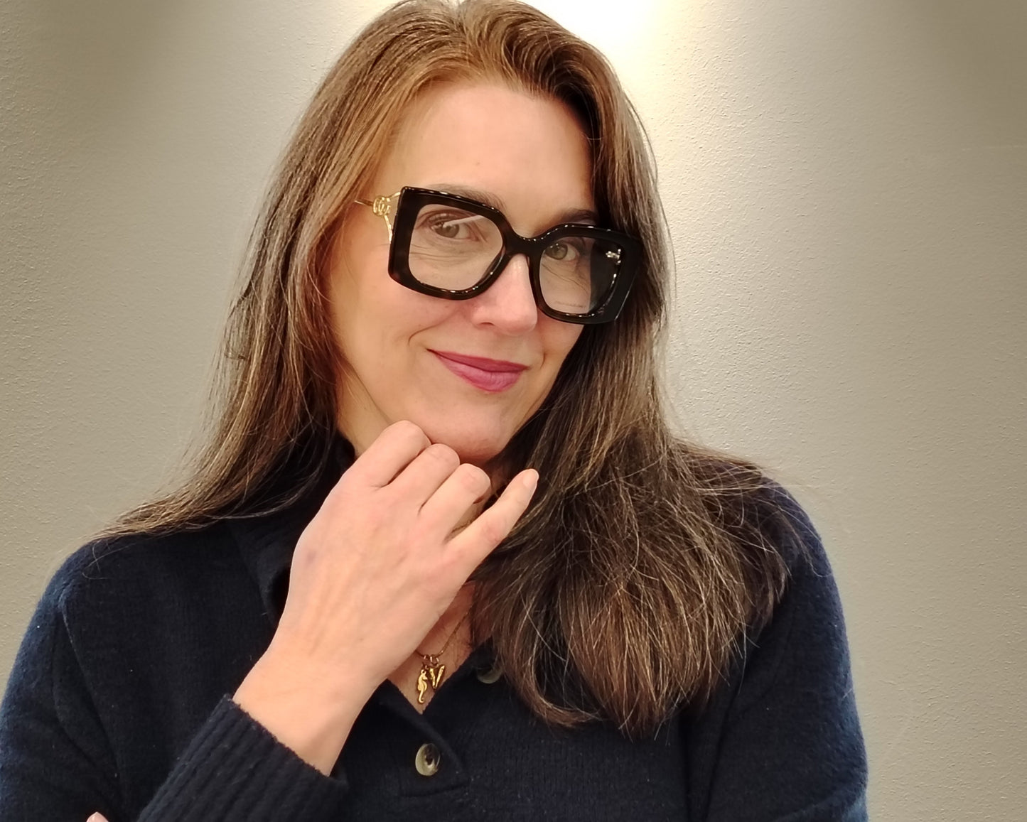 gucci gg1567o 002 gafas de pasta de forma cuadrada en color habana con varillas metálicas con logo gg