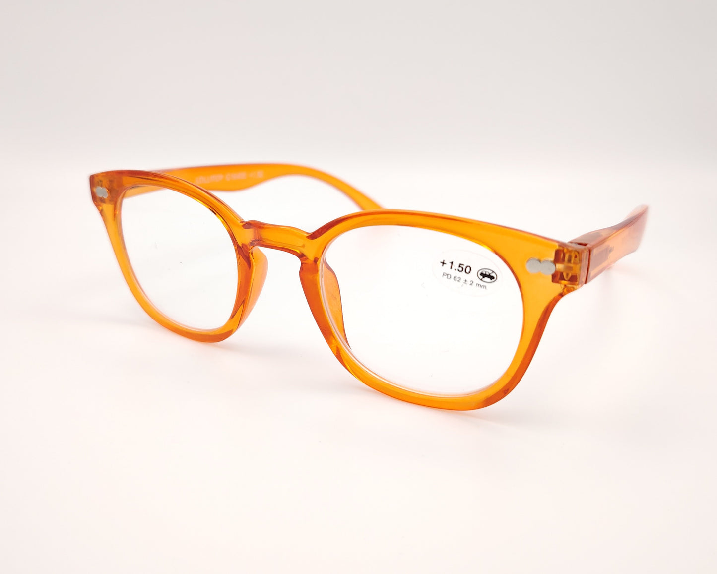 gafas premontadas para presbicia i need you modelo lollipop en color naranja traslúcido