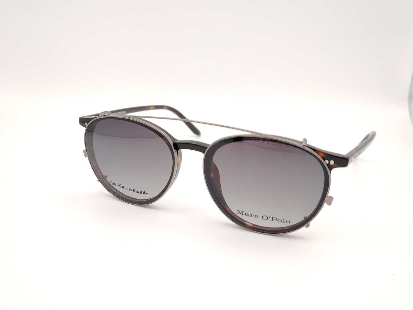 gafas redondas marc o'polo con diseño ligero y opción de clip-on