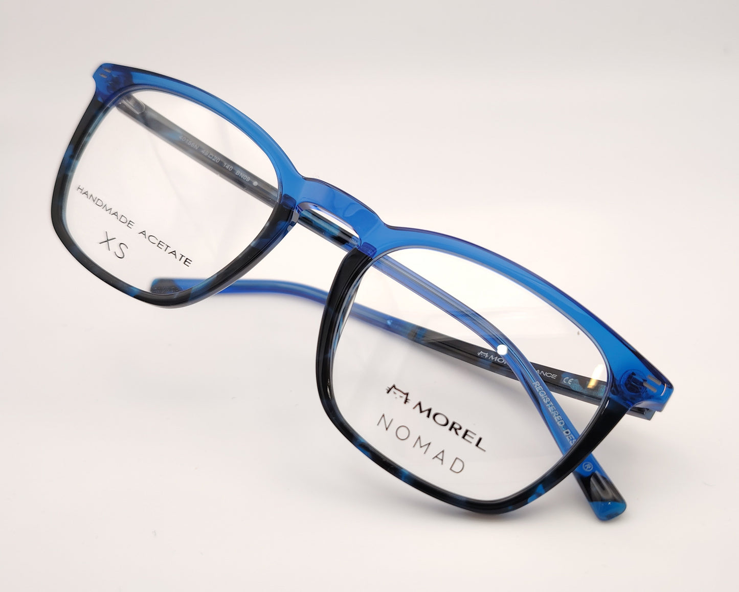 morel nomad 40156n bn09 gafas en formato cuadrado de acetato en color azul y negro