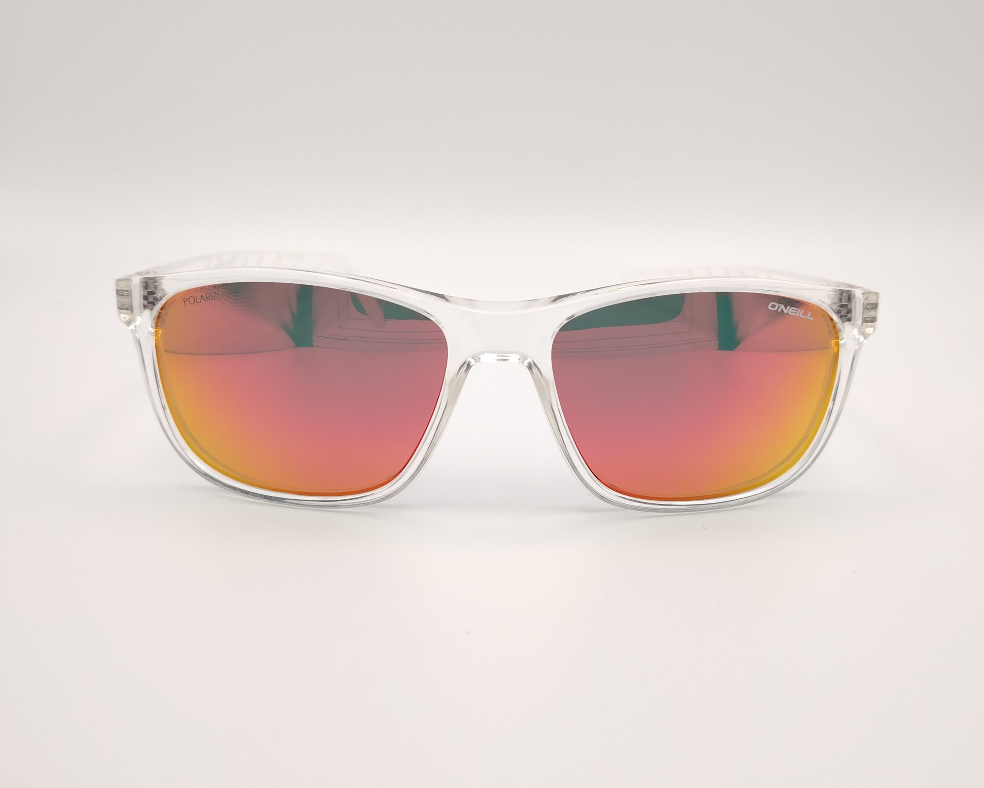 gafas de sol o'neill ons 9025 c113p montura transparente con lentes espejadas rojo naranja polarizadas diseño deportivo