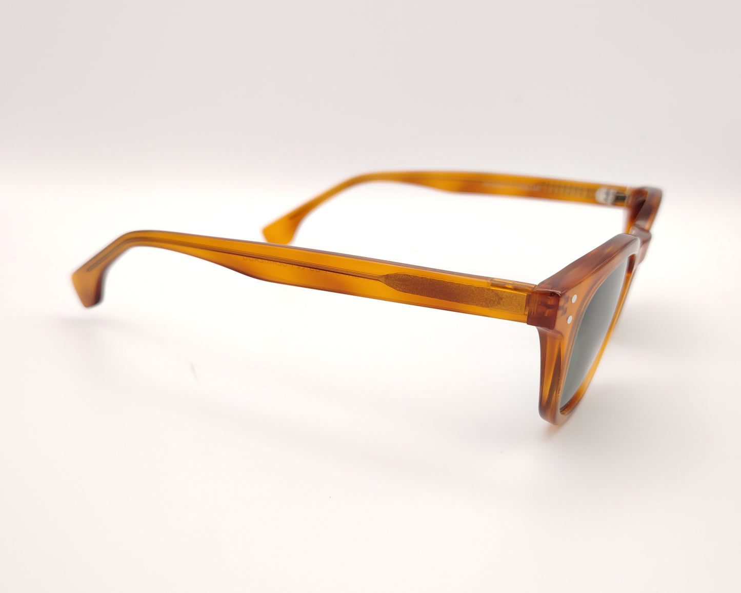 gafas de sol acetato ambar redondas polarizadas para caras pequeñas