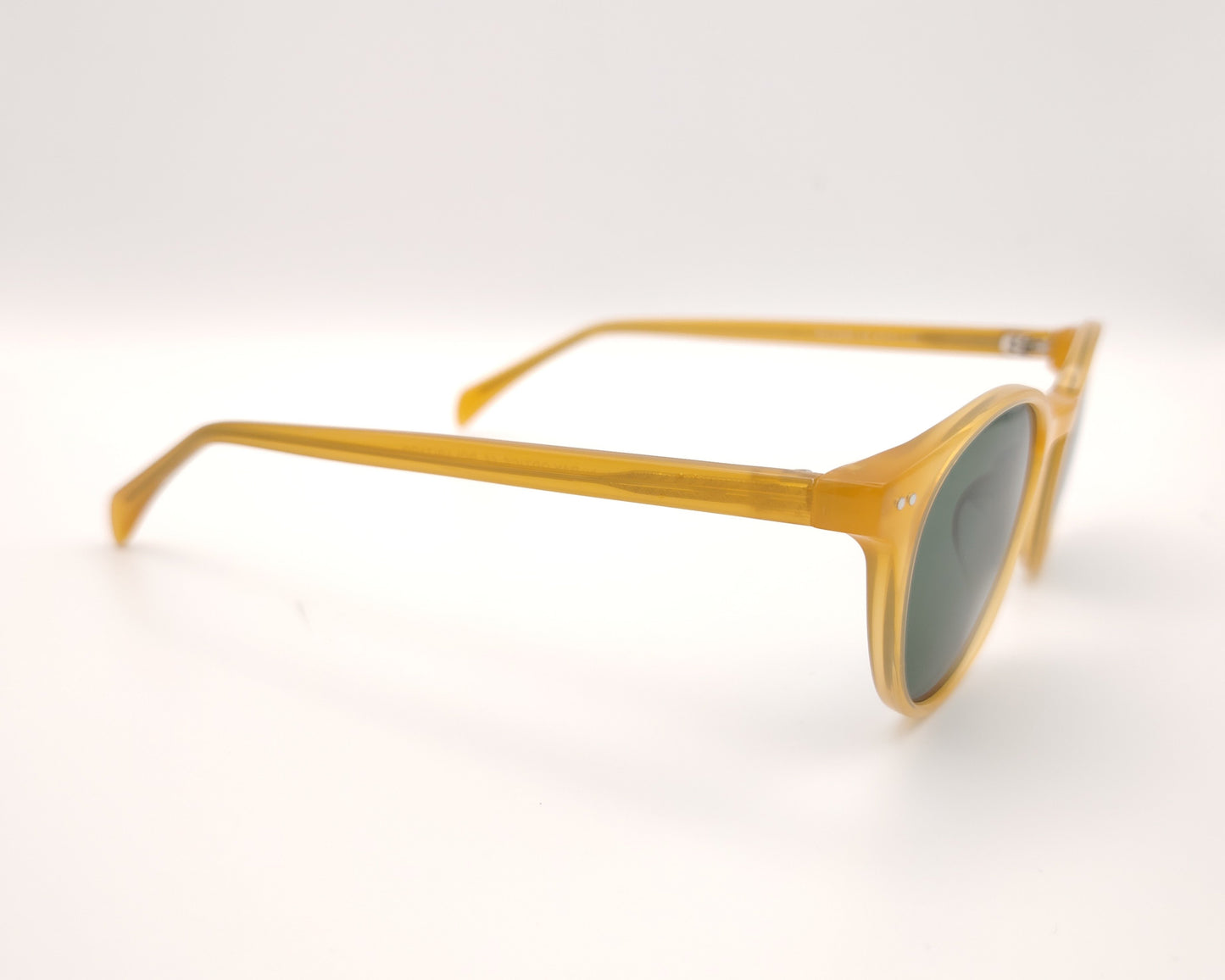 gafas de sol amarillas acetato redondas polarizadas para caras pequeñas