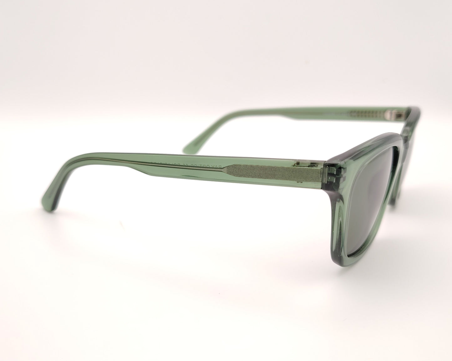 gafas de sol verdes acetato forma rectangular polarizadas