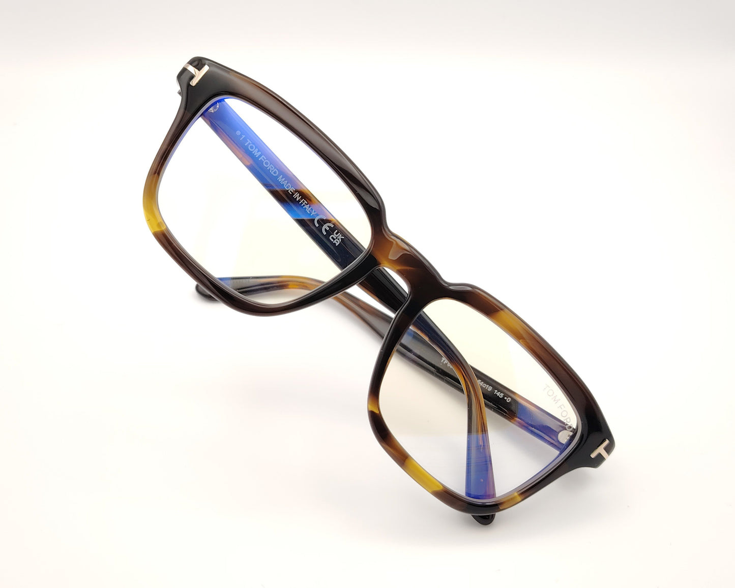 gafas tom ford tf6032b 056 montura óptica rectangular acetato carey detalles metálicos diseño sofisticado y elegante comodidad y calidad exclusividad tom ford