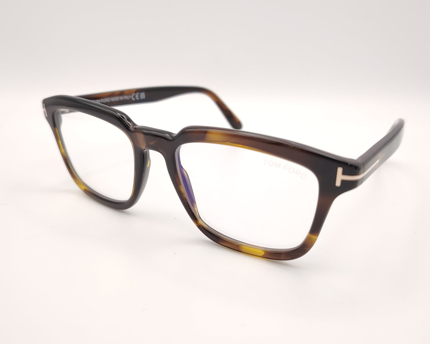 gafas tom ford tf6032b 056 montura óptica rectangular acetato carey detalles metálicos diseño sofisticado y elegante comodidad y calidad exclusividad tom ford