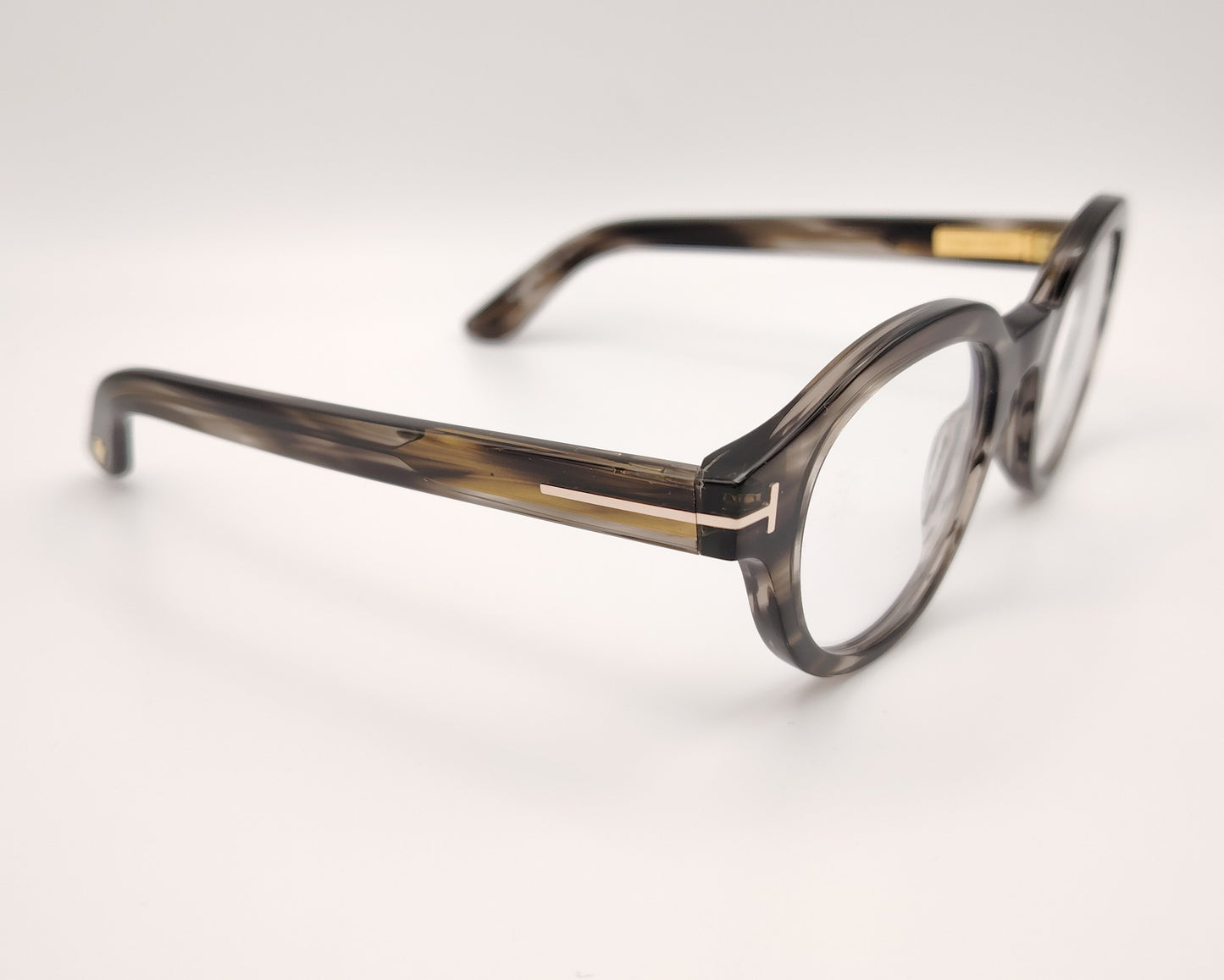 gafas tom ford tf6037b 056 montura redonda acetato carey ahumado diseño retro elegante