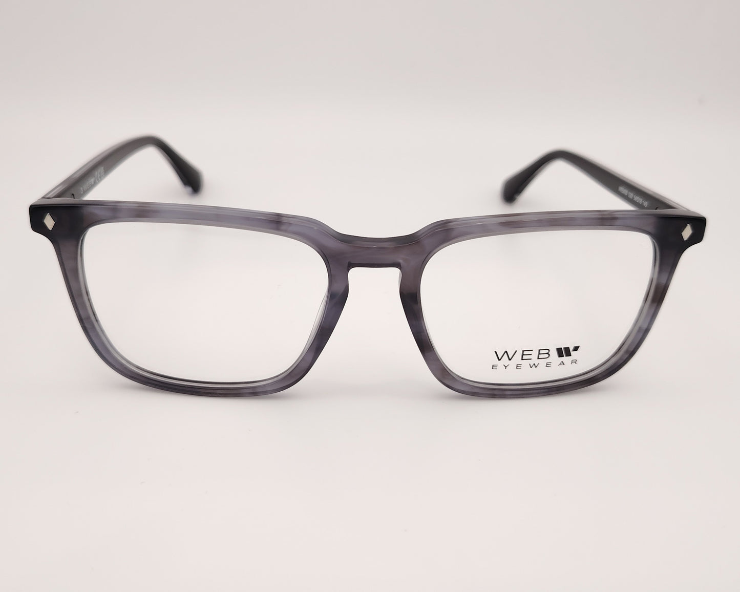 web we5430 020 gafas de acetato en formato cuadrado de color gris jaspeado