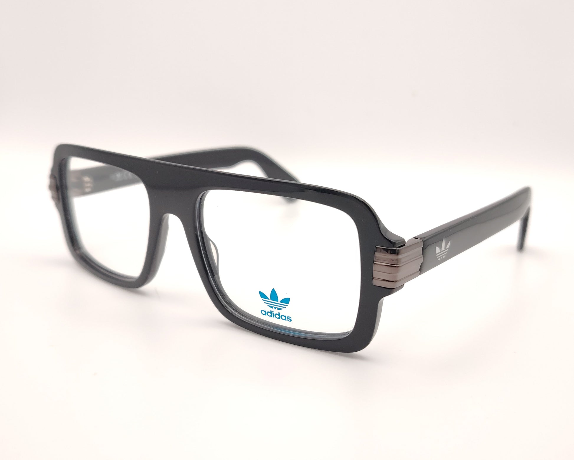 gafas graduadas adidas originals or5114 001 negras rectangulares de estilo retro
