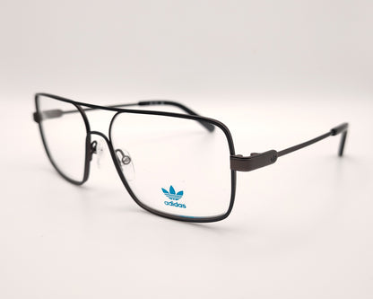 gafas graduadas adidas originals or5140 001 metálicas rectangulares con doble puente
