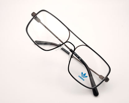 gafas graduadas adidas originals or5140 001 metálicas rectangulares con doble puente