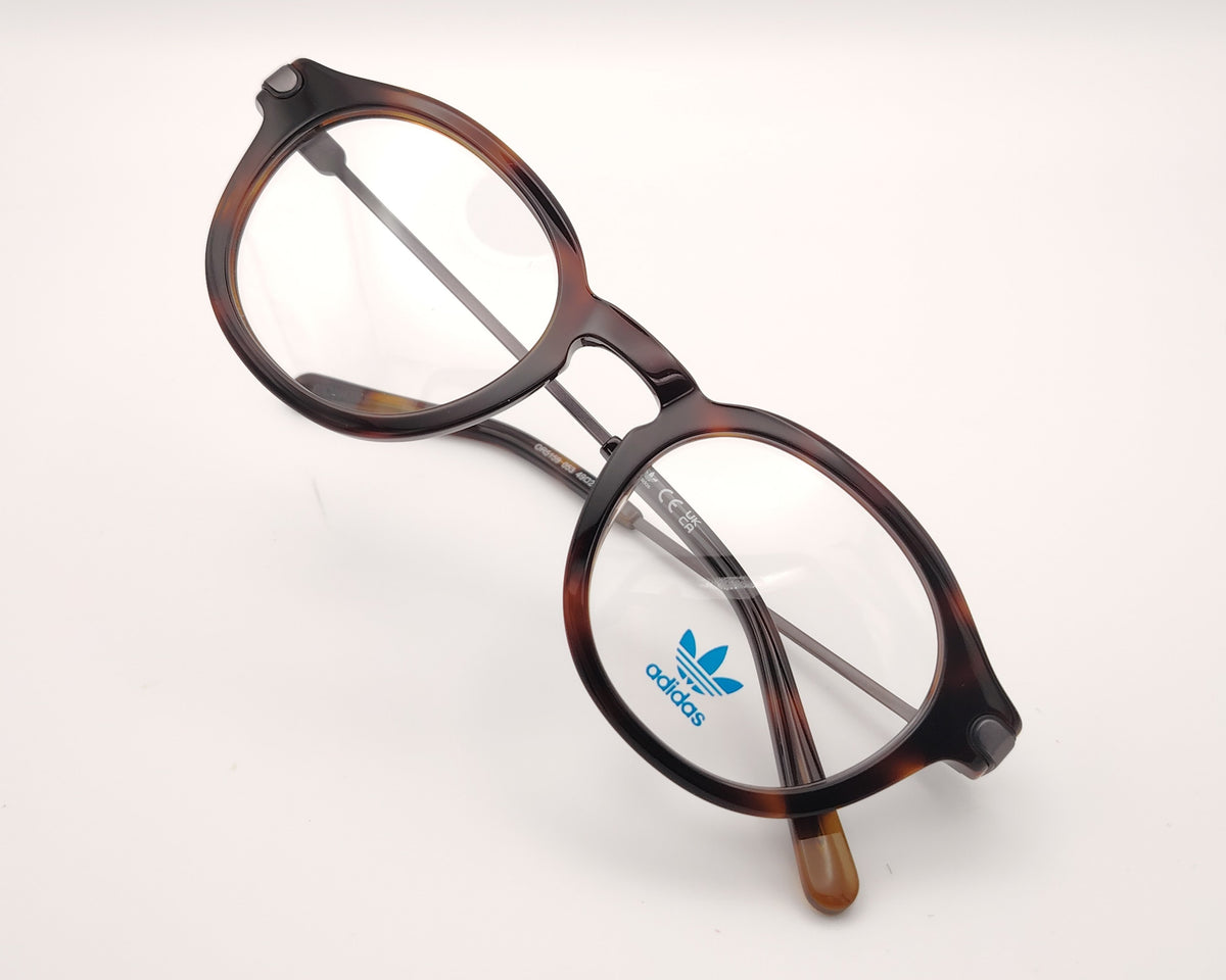 gafas graduadas adidas originals or5159 053 redondas de efecto carey con varillas metálicas