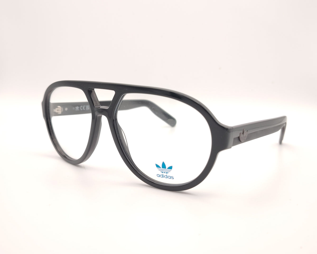 gafas graduadas adidas originals or5160 001 negras estilo aviador con puente geométrico