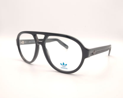 gafas graduadas adidas originals or5160 001 negras estilo aviador con puente geométrico