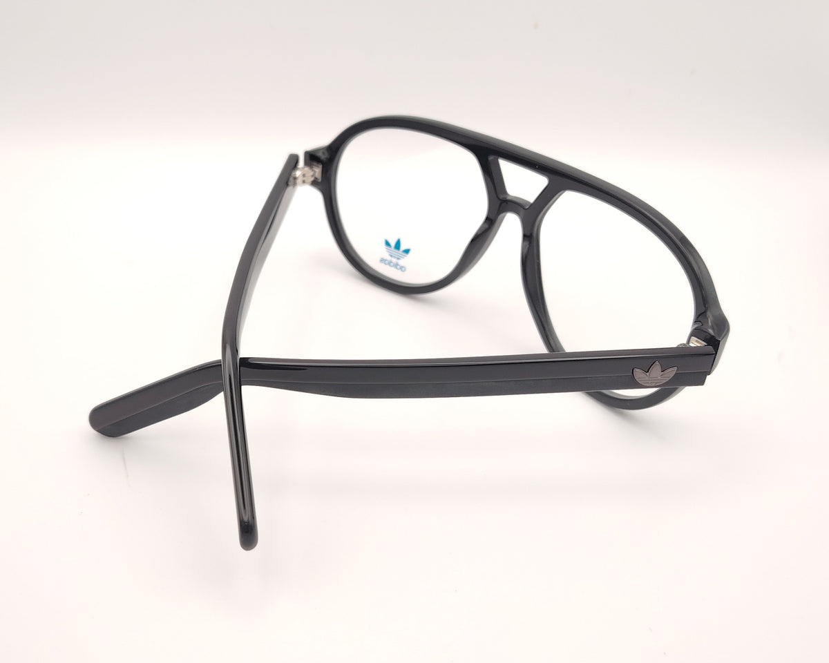 gafas graduadas adidas originals or5160 001 negras estilo aviador con puente geométrico