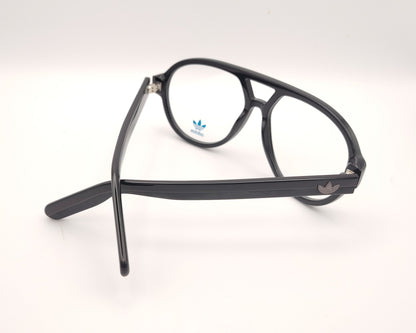gafas graduadas adidas originals or5160 001 negras estilo aviador con puente geométrico