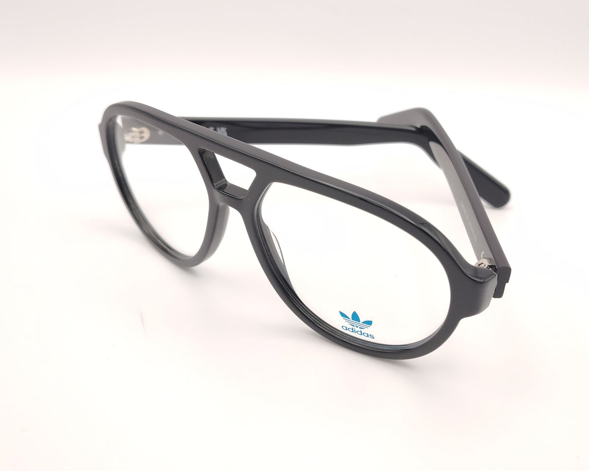 gafas graduadas adidas originals or5160 001 negras estilo aviador con puente geométrico