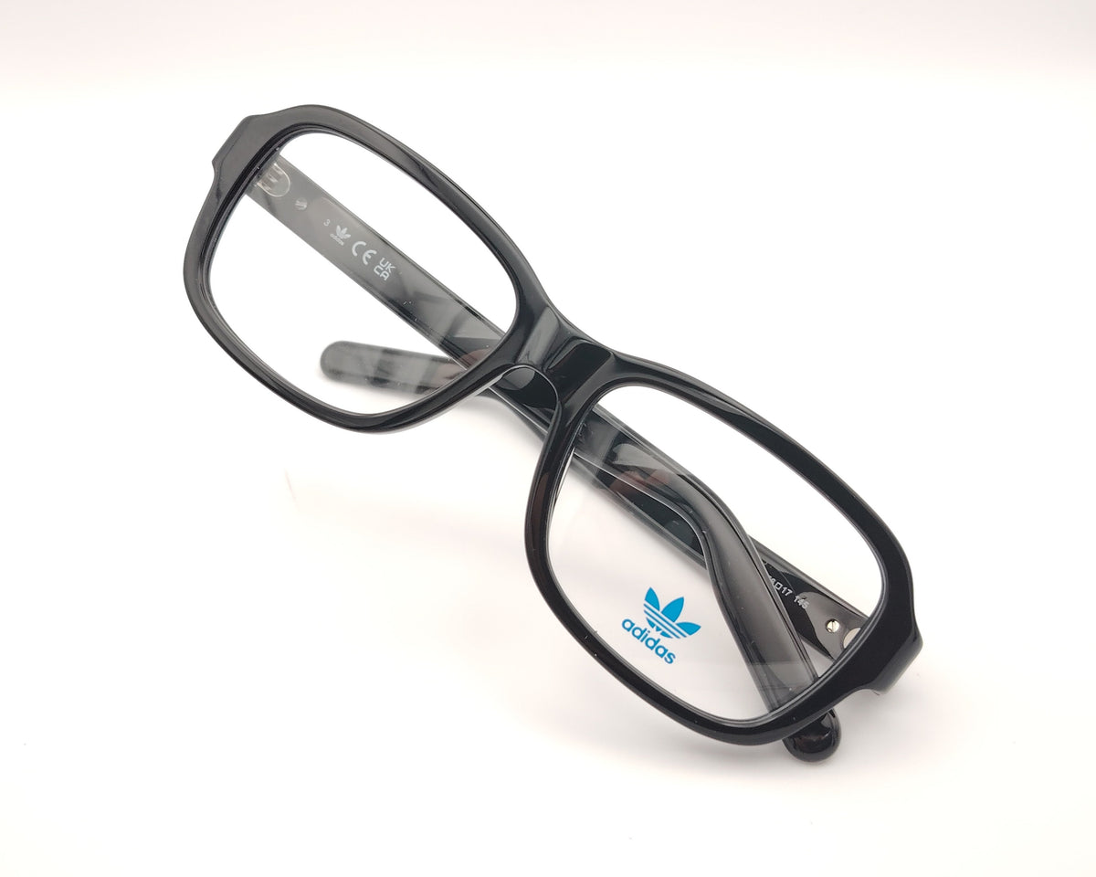 gafas graduadas adidas originals or5162 001 negras rectangulares con bordes redondeados