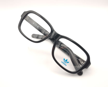 gafas graduadas adidas originals or5162 001 negras rectangulares con bordes redondeados
