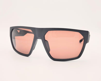 gafas de sol deportivas adidas sp0097 en negro mate con lentes marrones y varillas con aperturas de ventilación laterales