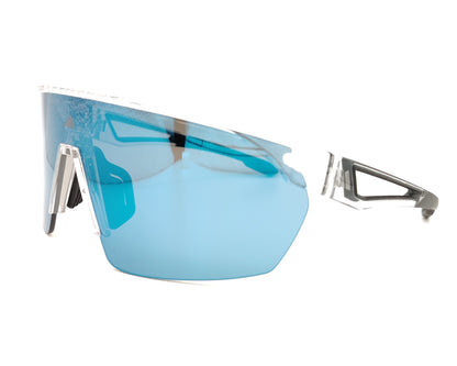 gafas de sol para deporte adidas sport sp0103 transparente con lente pantalla azul espejada