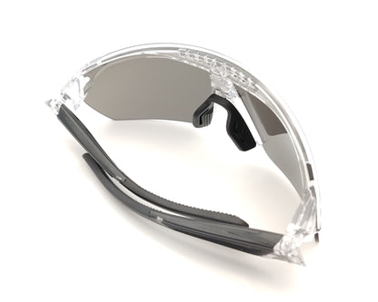gafas de sol para deporte adidas sport sp0103 transparente con lente pantalla azul espejada
