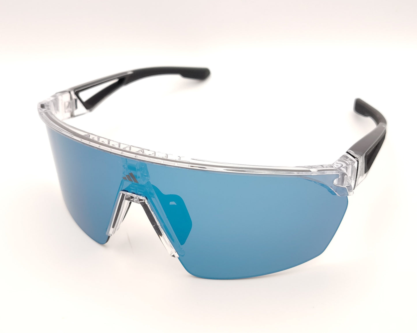 gafas de sol para deporte adidas sport sp0103 transparente con lente pantalla azul espejada