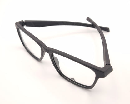 gafas graduadas adidas sp5133 002 negras mate rectangulares de estilo deportivo