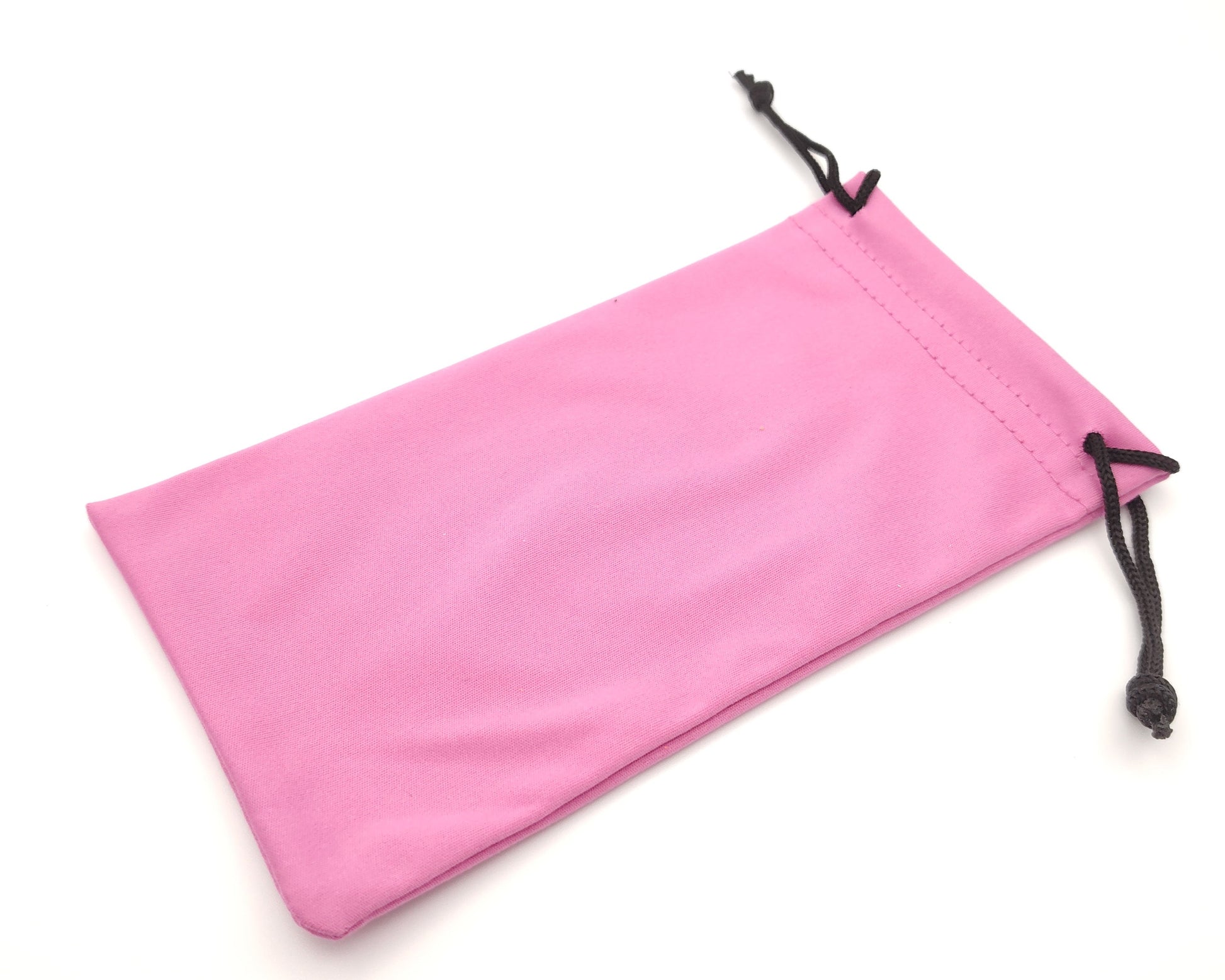 bolsa de microfibra para gafas con cordón en rosa