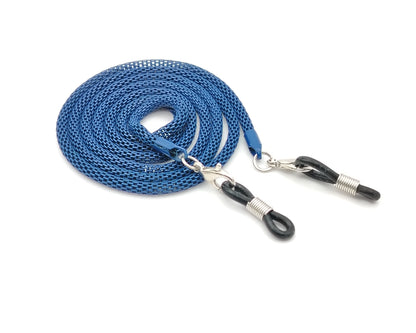 cadena para gafasde metal ligero en color azul