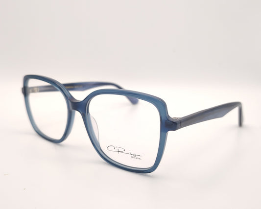 gafas graduadas cuadradas azul translúcido de pasta ligera