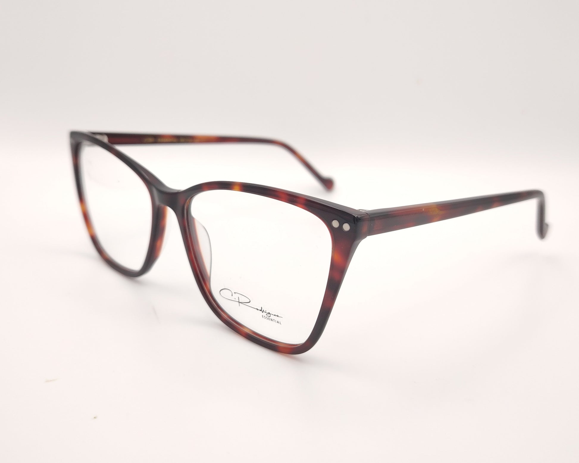 gafas graduadas en color carey con forma cat eye suave