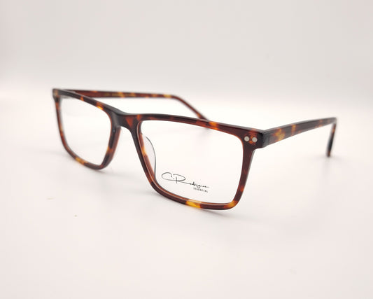 gafas graduadas rectangulares en color carey de diseño clásico ligero y cómodo