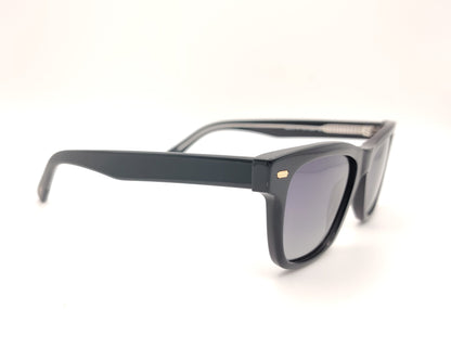 gafas de sol polarizadas negras rectangulares de pasta