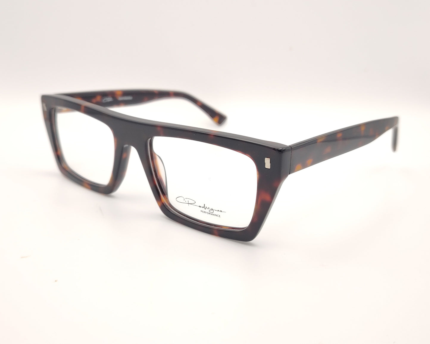 gafas graduadas rectangulares carey oscuro de pasta ligera