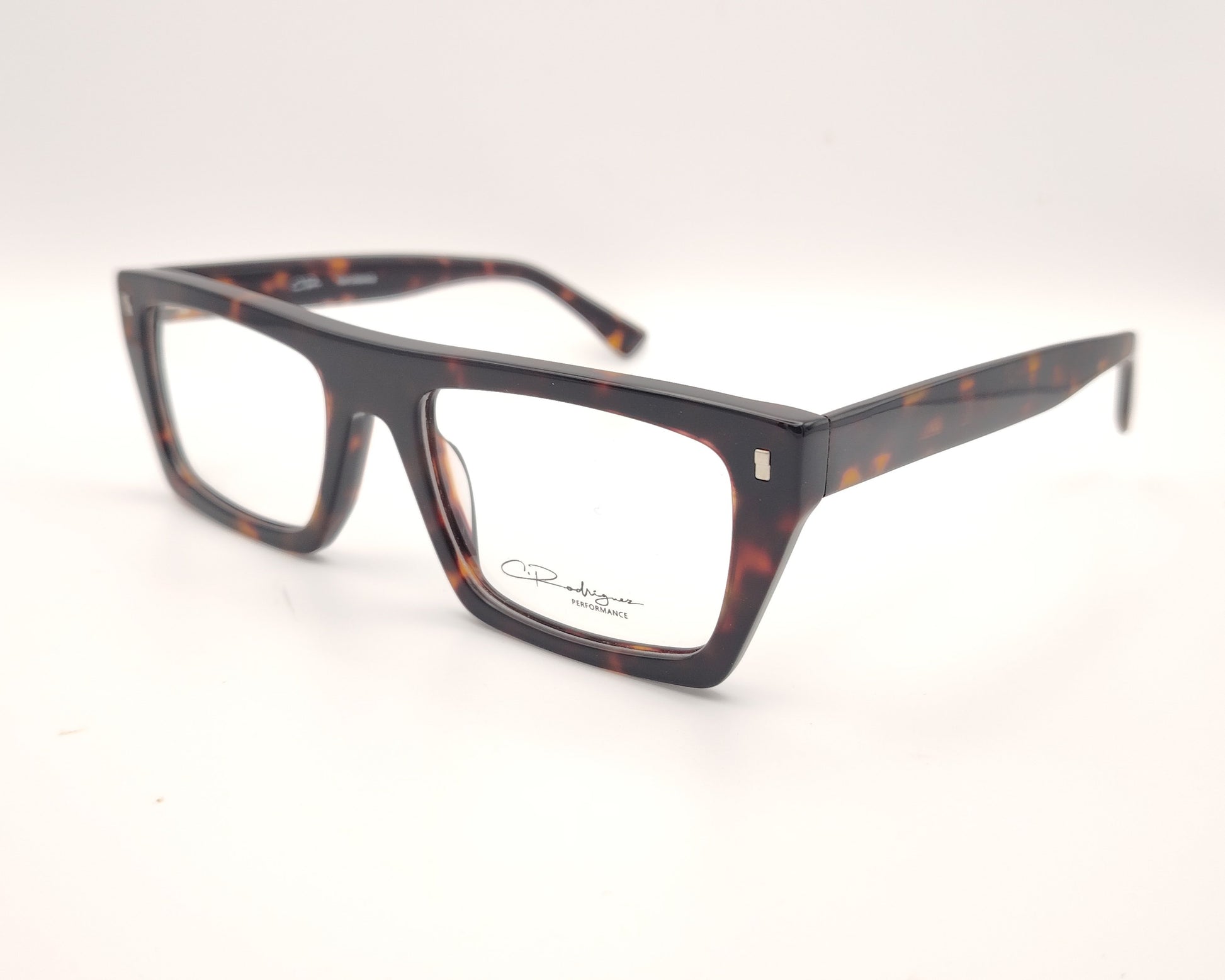 gafas graduadas rectangulares carey oscuro de pasta ligera