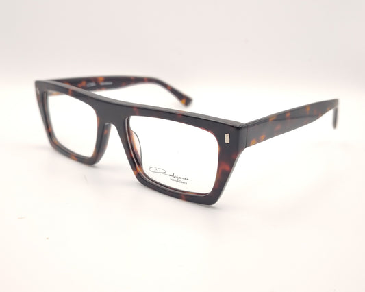 gafas graduadas rectangulares carey oscuro de pasta ligera