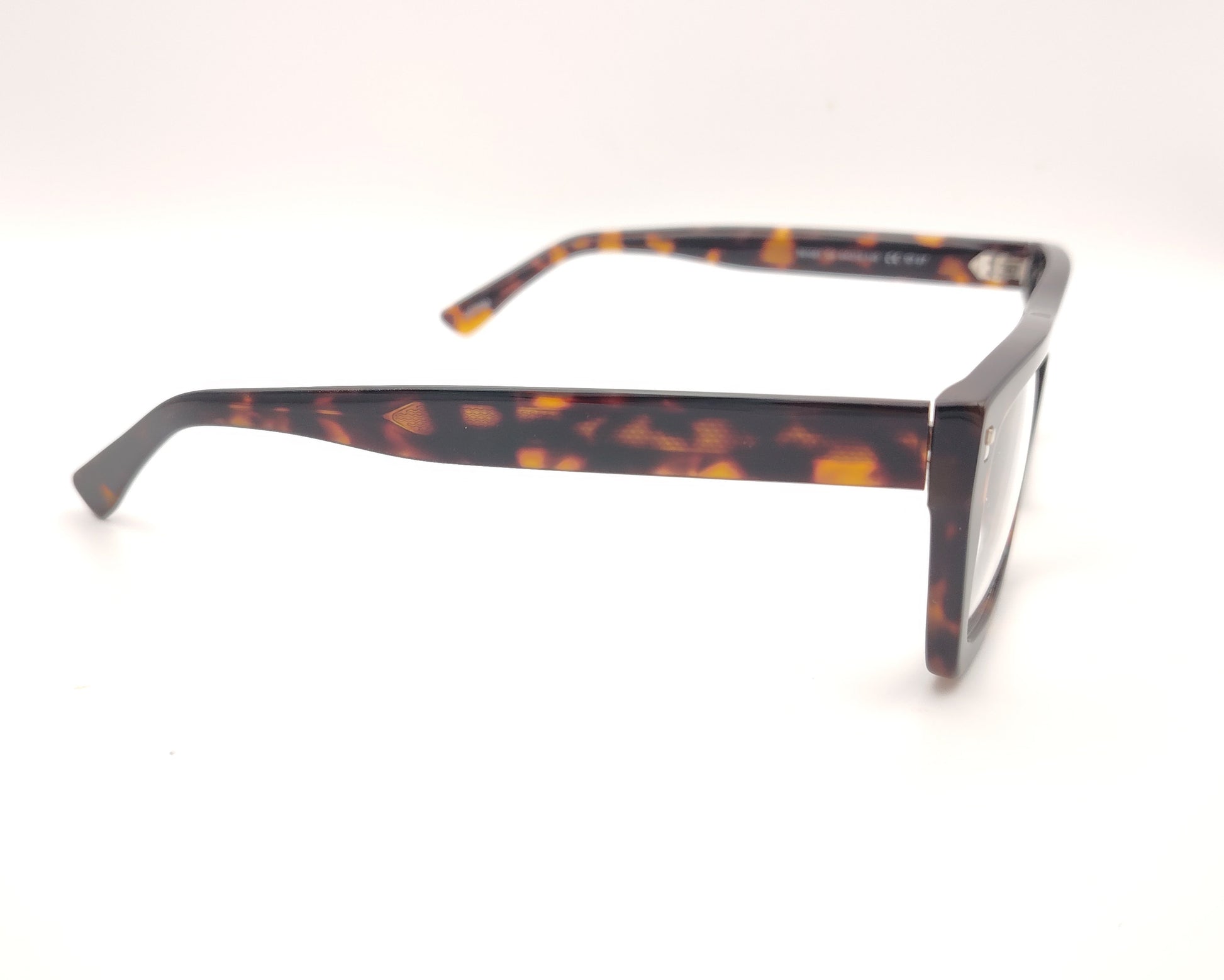 gafas graduadas rectangulares carey oscuro de pasta 