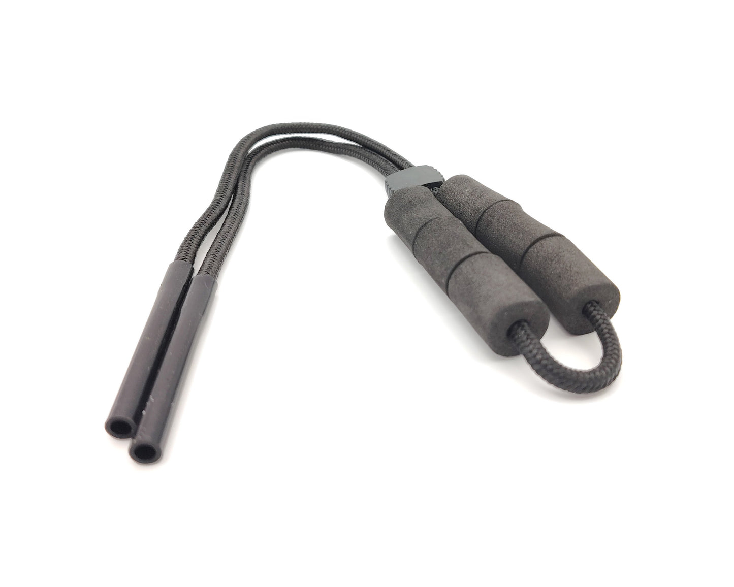 cordones flotantes para gafas con sujeción de silicona en negro 
