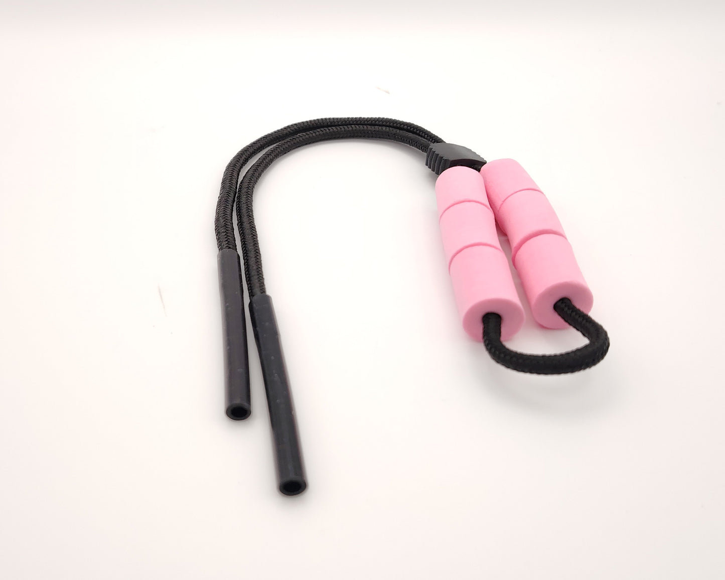 cordones flotantes para gafas con sujeción de silicona en negro y rosa