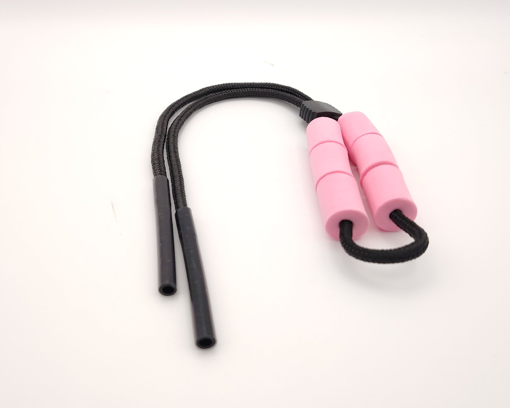 cordones flotantes para gafas con sujeción de silicona en negro y rosa