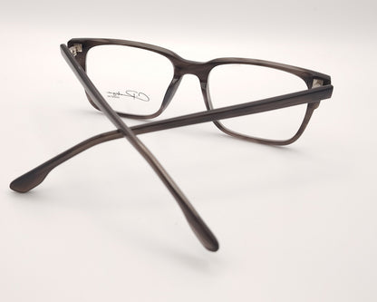 gafas graduadas rectangulares gris translúcido ligeras diseño moderno