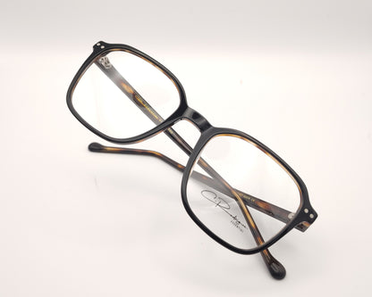 gafas graduadas negras con interior carey y forma cuadrada suave