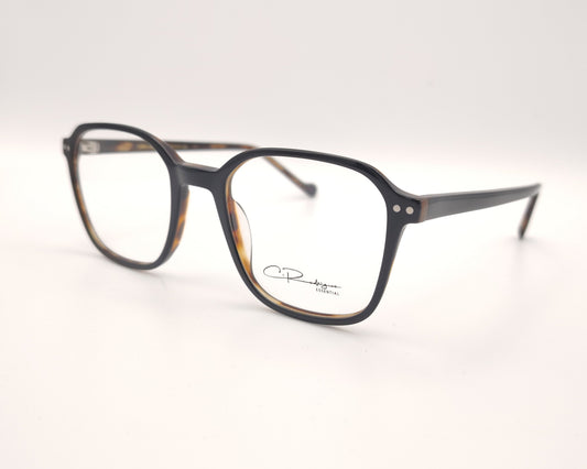 gafas graduadas negras con interior carey y forma cuadrada suave