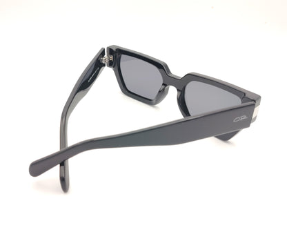gafas de sol negras de acetato con forma geométrica y lentes oscuras polarizadas