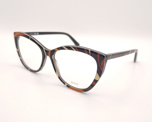 gafas graduadas emilio pucci ep 5294 099 cat eye con montura estampada multicolor