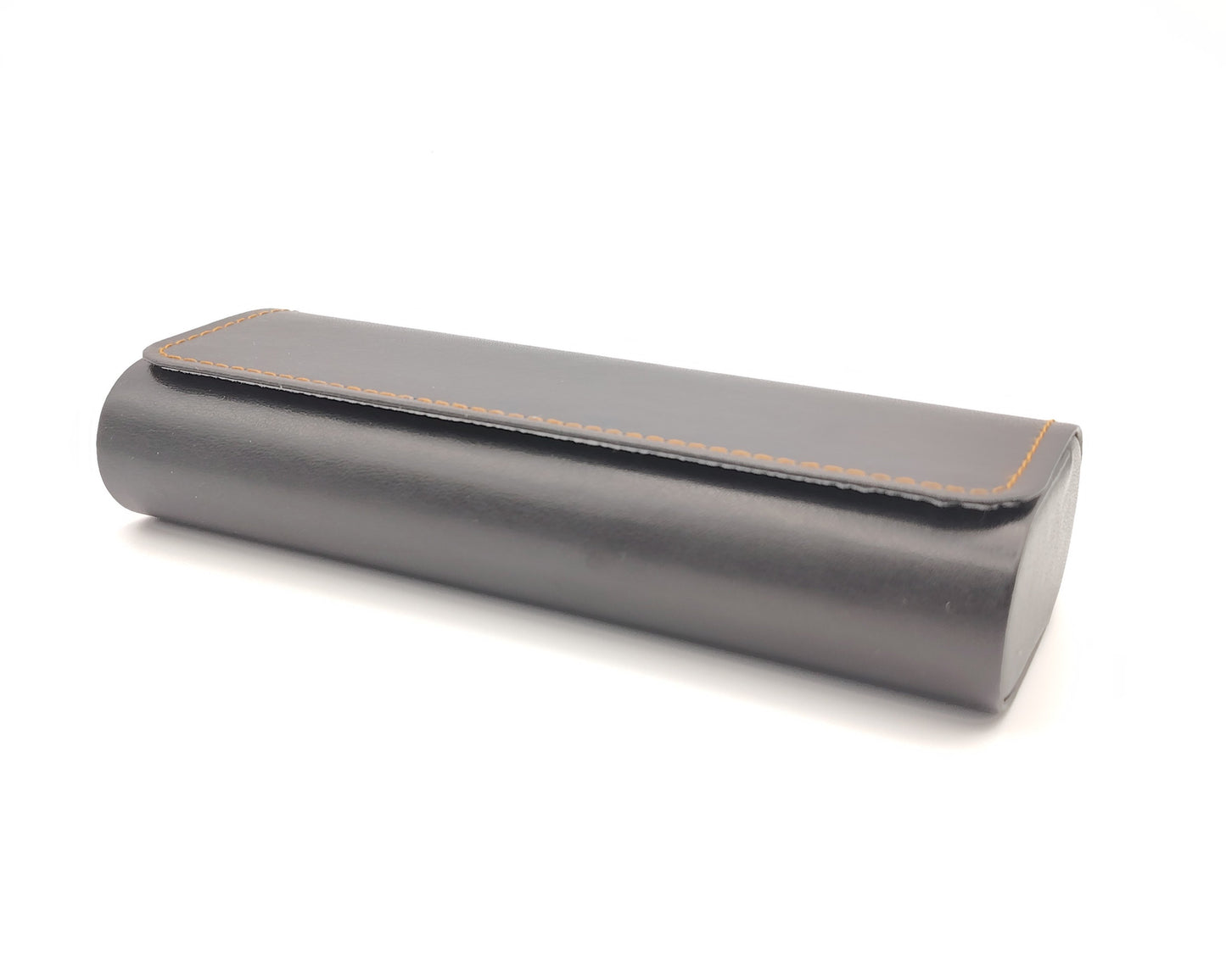 estuche para gafas rígido negro con textura suave