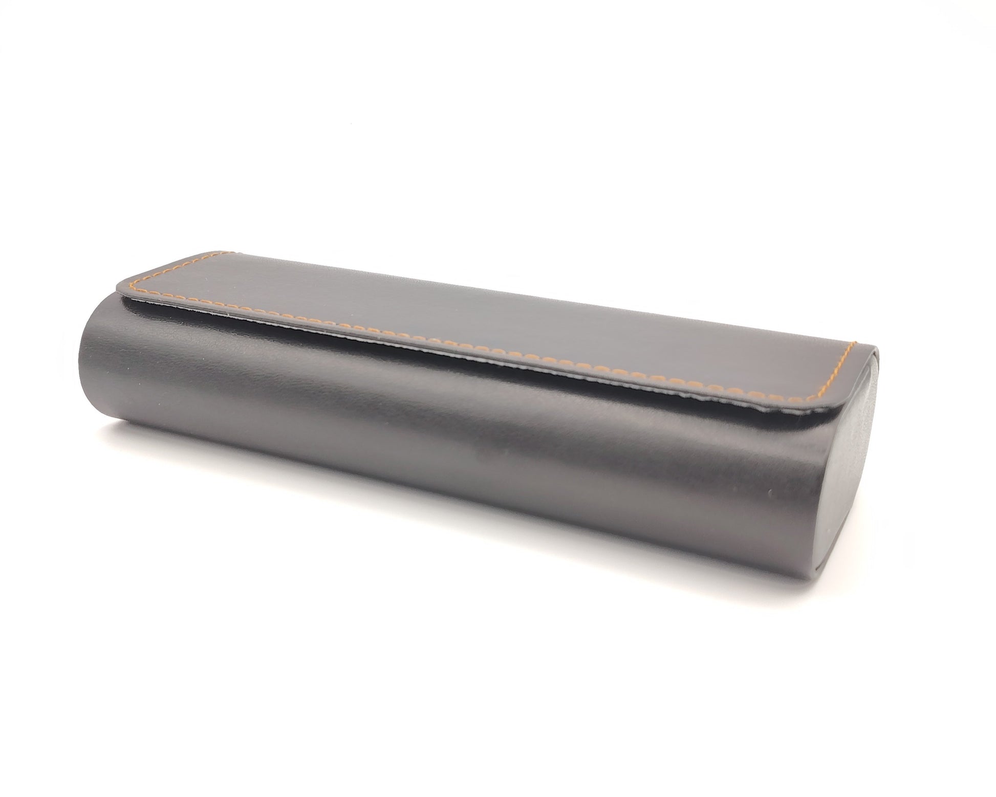 estuche para gafas rígido negro con textura suave
