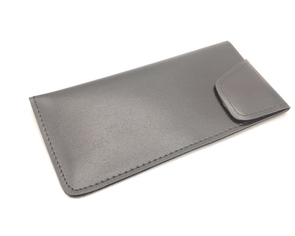 estuche portagafas segovia en negro con cierre de velcro