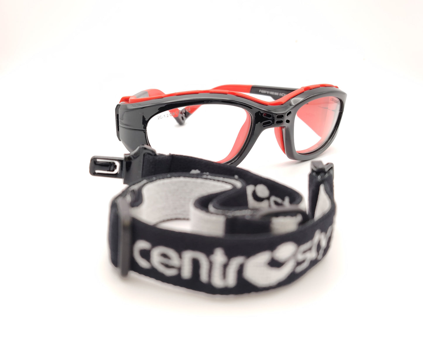 gafas de protección deportiva para niños con montura envolvente y cinta ajustable
